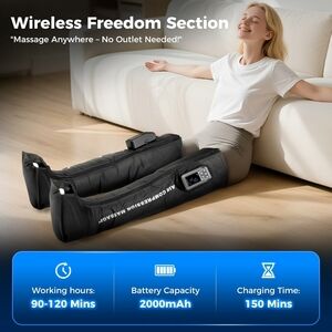 NEW! Full Leg Massager for Circulation and Pain Relief 3 Modes of Massage